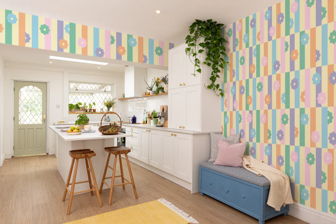 Elizabeth Olwen Flower Shift Mural Pastel