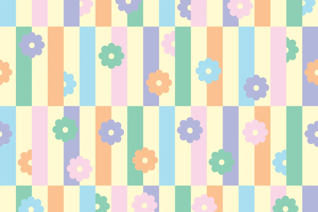 Elizabeth Olwen Flower Shift Pastel Mural