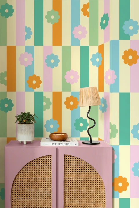 Elizabeth Olwen Flower Shift Multi Mural