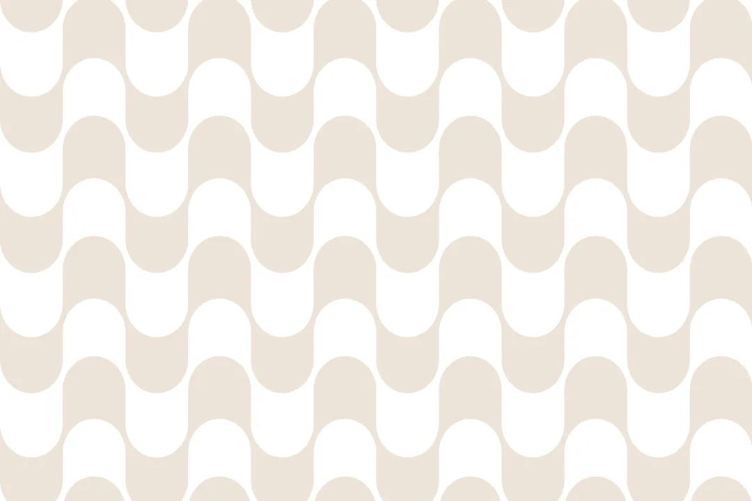 Neutral Retro Wavy Striped Wallpaper