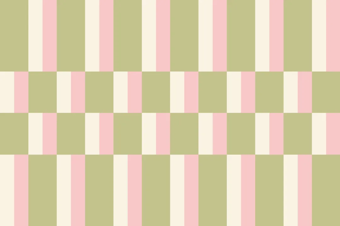 Grønn og rosa moderne geometrisk Bauhaus-tapet