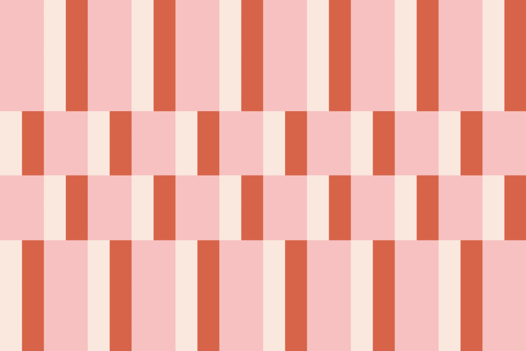 Pink & Orange Modern Geometric Bauhaus Wallpaper