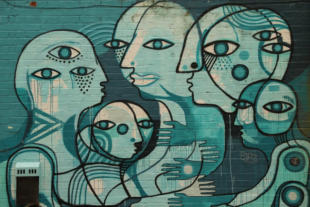 Outsider Art Graffiti Wallpaper Mural