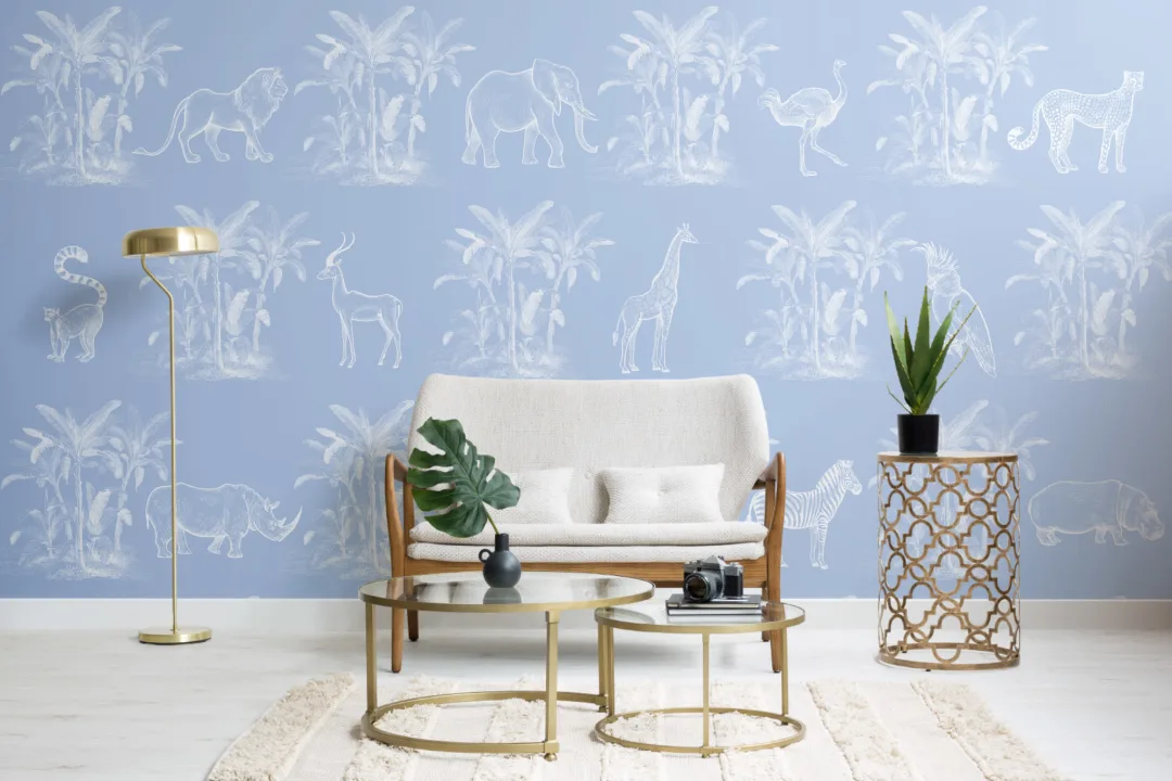 Mural Papel Pintado Explorador Vintage Decoración Tropical