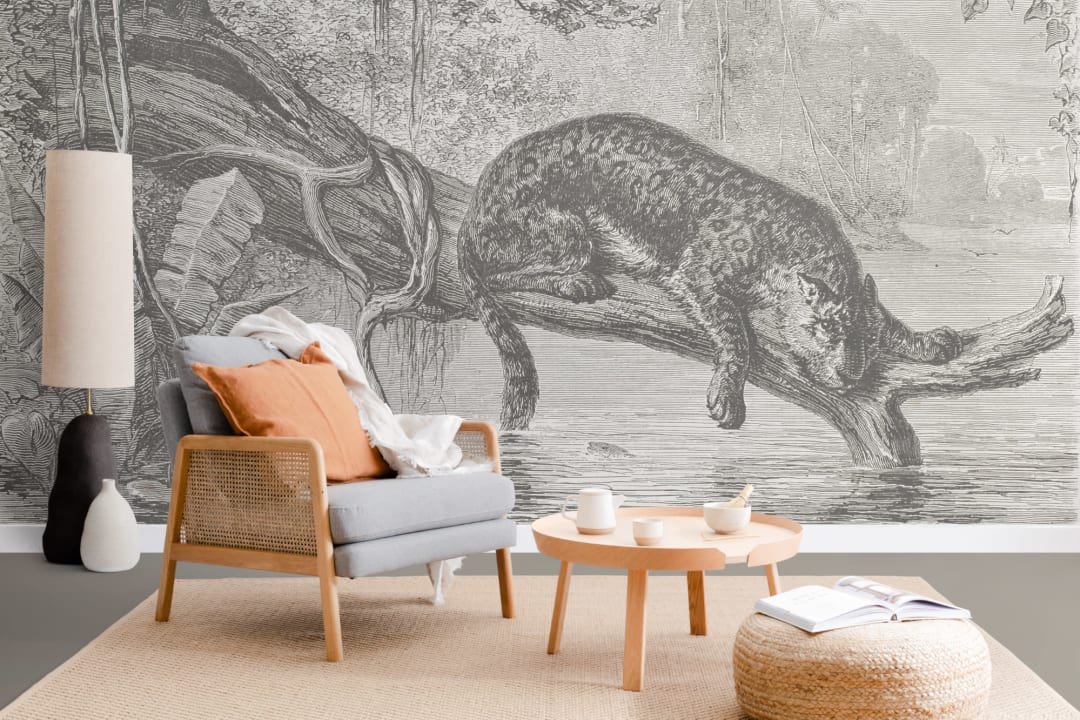 The Lazy River Vintage Explorer Wallpaper Mural