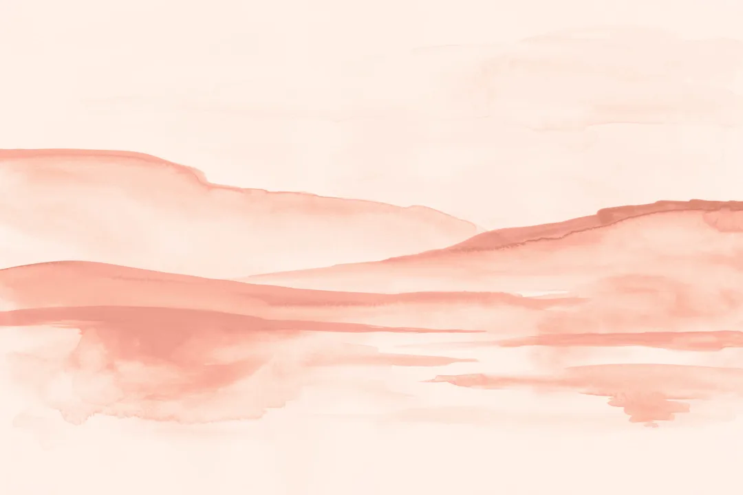 Mural Papel Pintado Naranja Estilo Abstracto con Paisaje de Atardecer en el Desierto