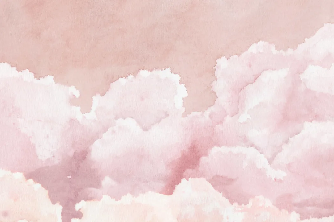 Papel Pintado Nubes Rosas