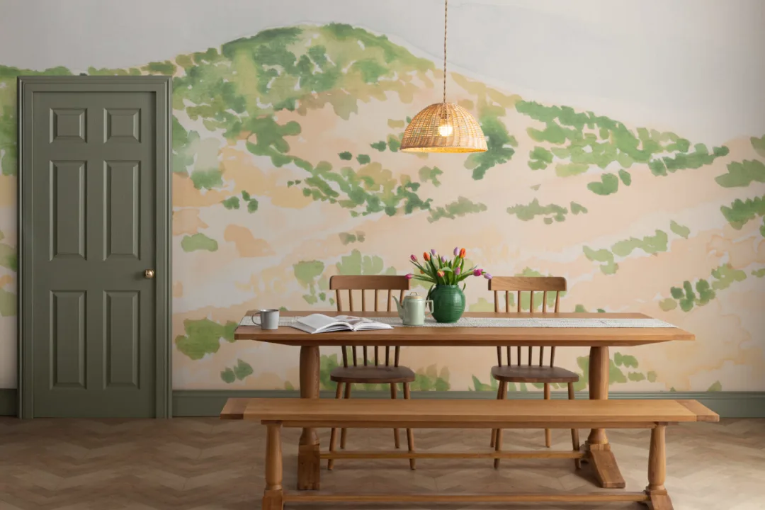 Watercolor Desert Landscape Wallpaper Mural
