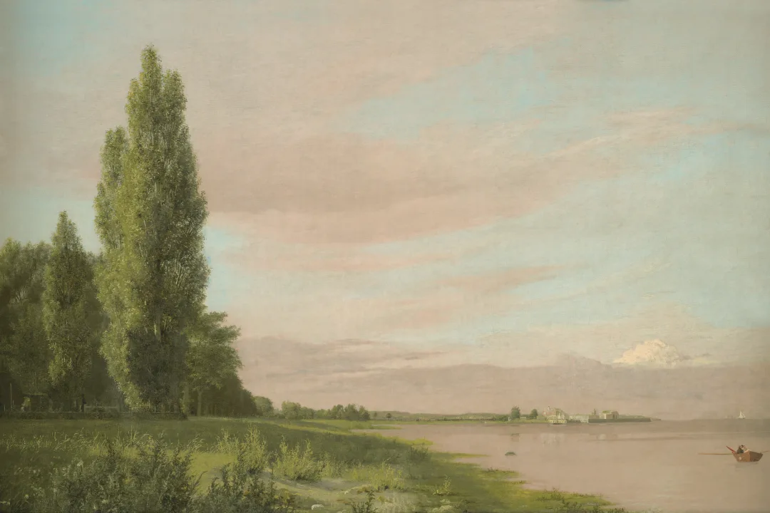 Mural de papel pintado Waters Edge Classic Vintage Landscape de Christen Købke