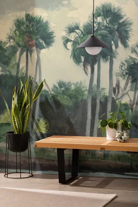 Chusan Classic Acuarela Palm Mural de Winslow Homer