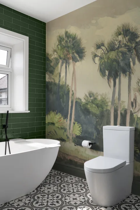 Chusan Pastel Acuarela Palmera Mural de Winslow Homer