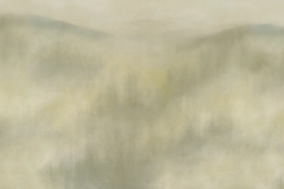 Mistwood Green Abstrakt Natur Vardagsrum Mural-tapeter