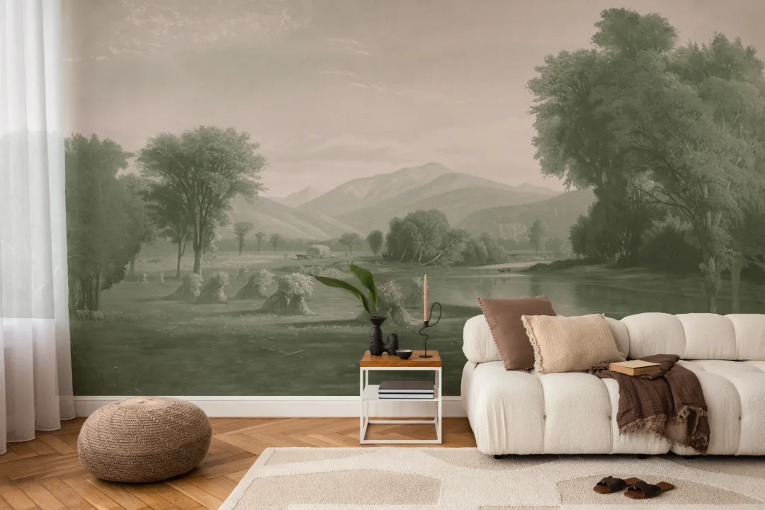 Verde peisaj american pictura murale