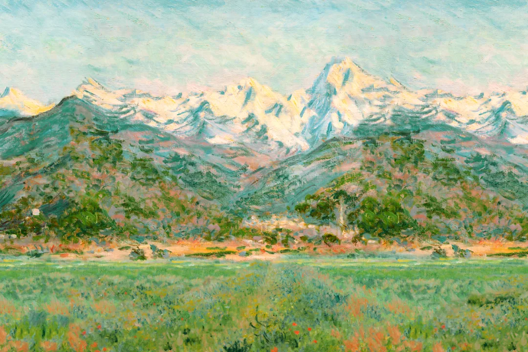 Green Matisse Meadow Painting Mural