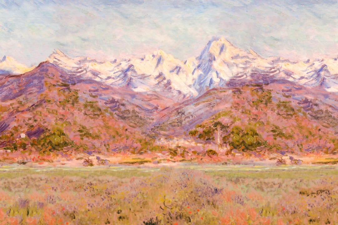 Pink Matisse Meadow Painting Mural