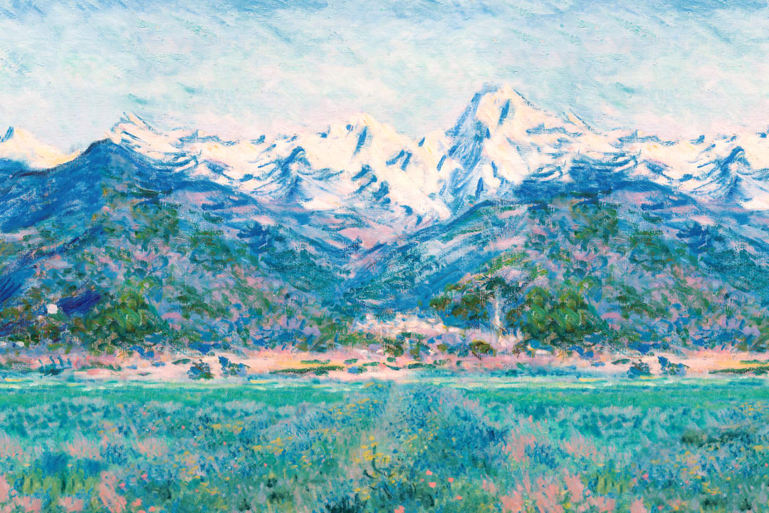 Blue Matisse Meadow Painting Mural