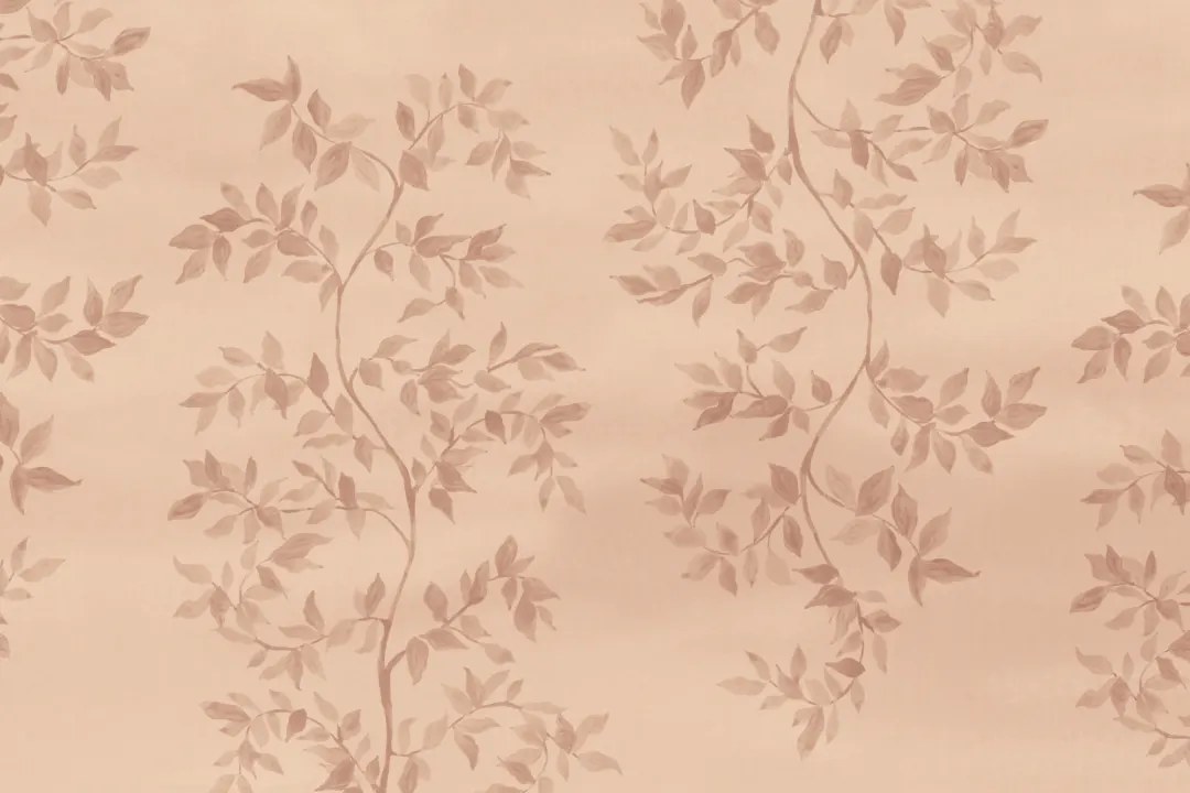 Pink Botanical Vintage Style Nature Inspired Mural