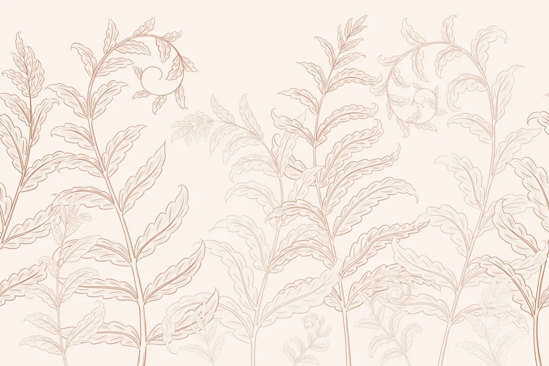 Mural de terracota Helechos botánicos