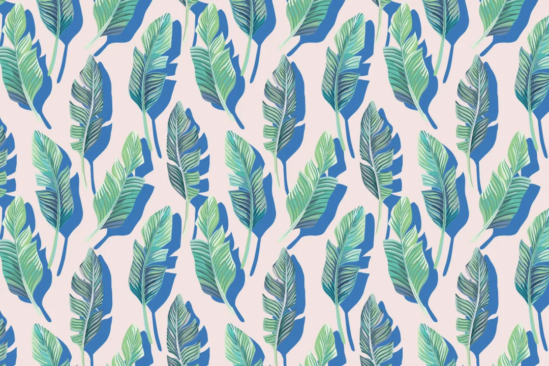 3D Leaf Tropical Wallpaper Mural