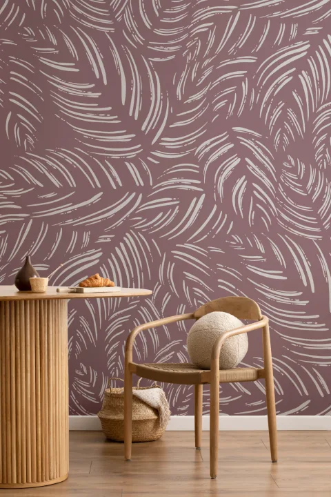 Mauve Moderne Abstrakt Mønster Fototapet