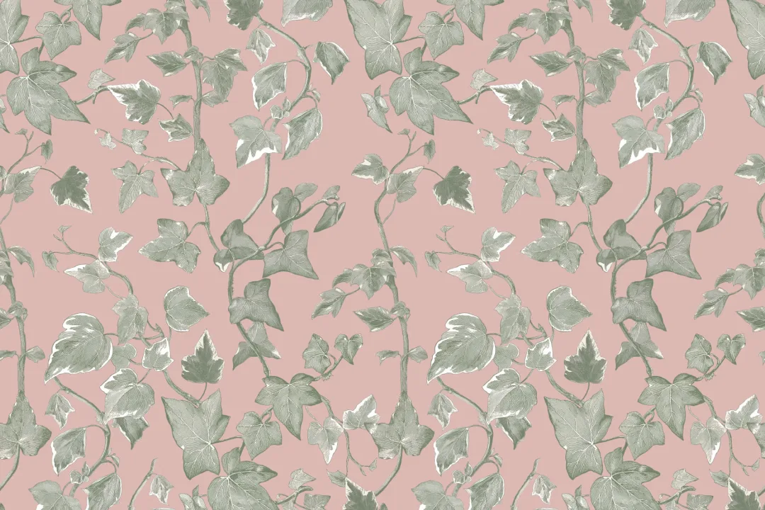 Pink Heritage Ivy Wallpaper