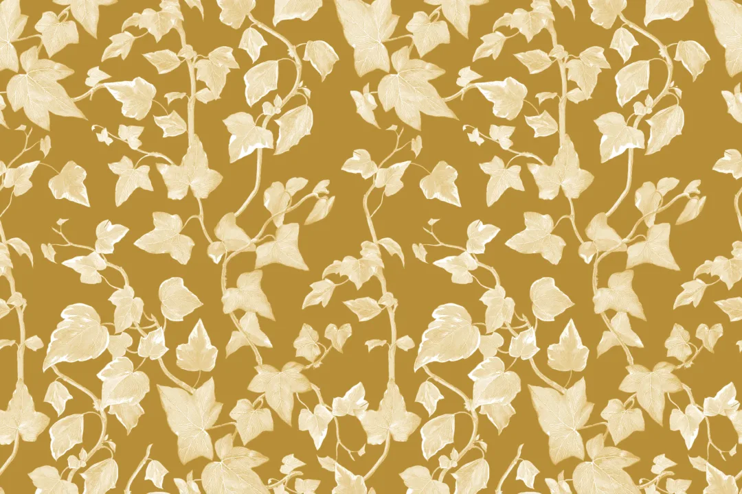 Yellow Heritage Ivy Wallpaper