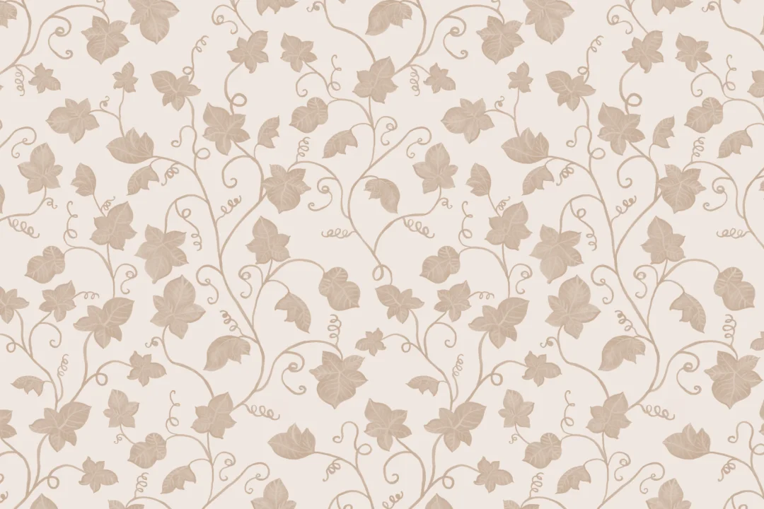 Beige Cute Ivy Wallpaper