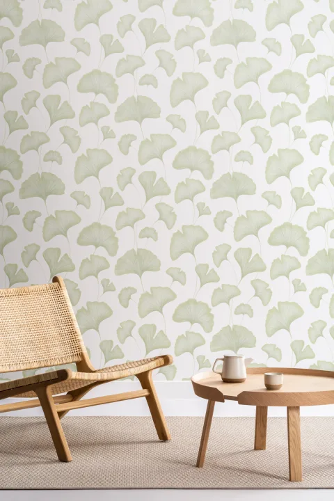 Green Ginkgo Leaves Wallpaper