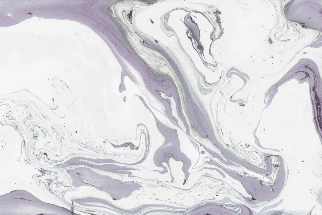 Purple & White Marbleized Wallpaper Mural