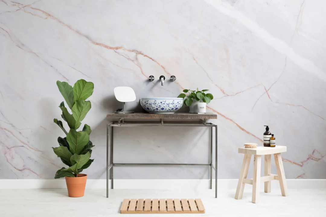 Natural Cracked Marble Wallpaper Mural