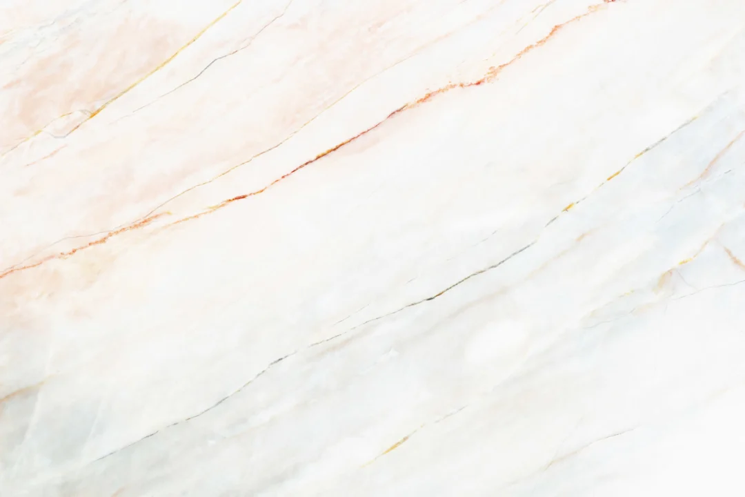 Soft White & Blush Pink Marble Wallpaper Mural