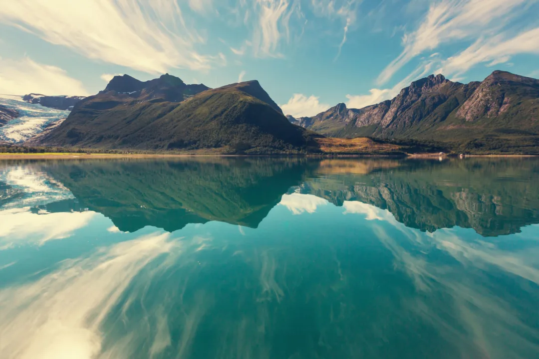 Norwegian Fjord Wallpaper Mural