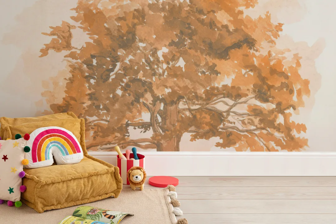 Autumn Oak Tree Wallpaper Mural