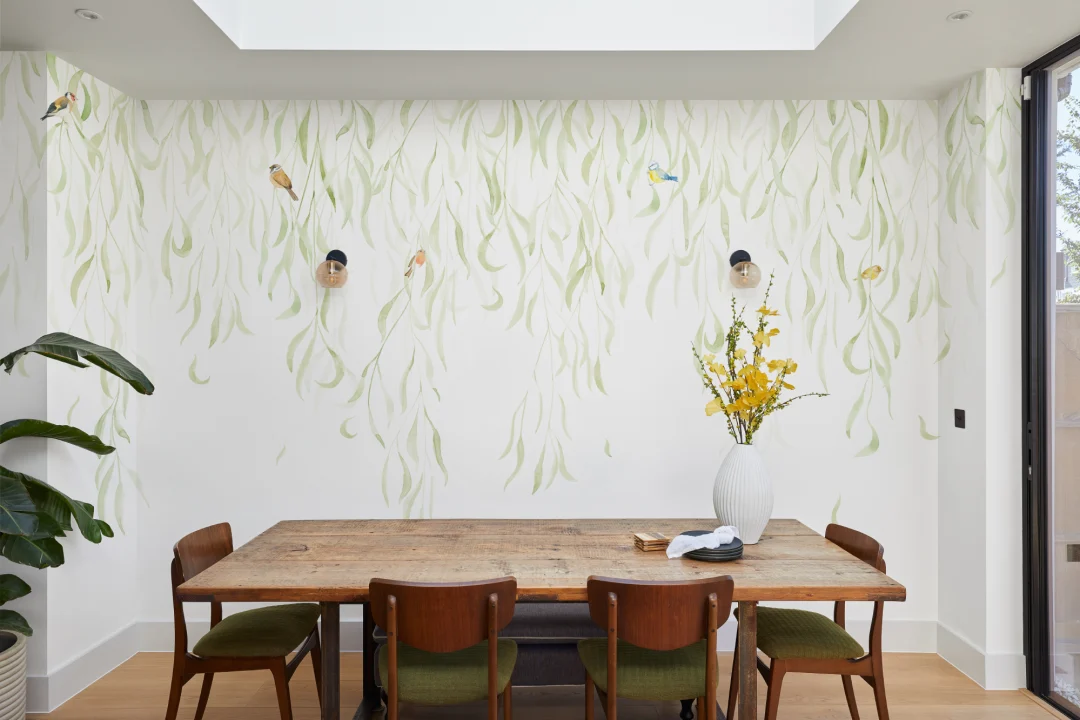 Trailing Foliage & British Birds Wallpaper Mural