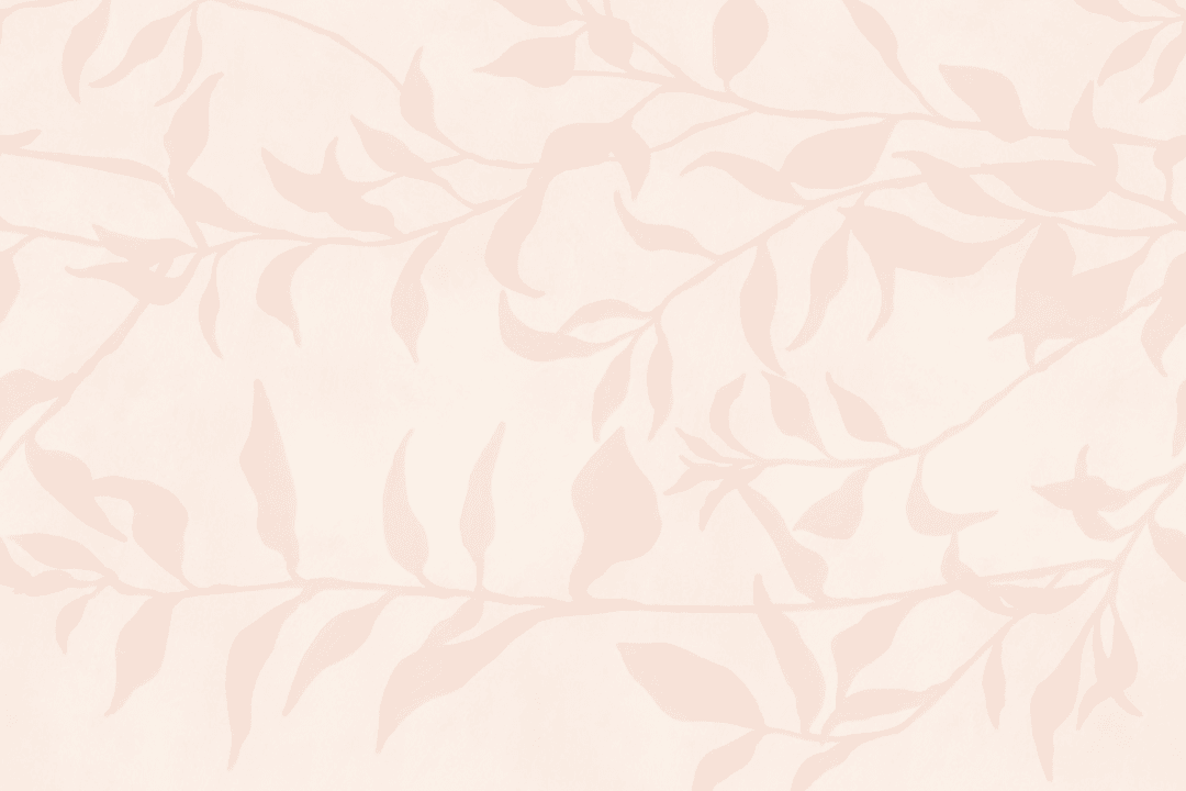 Pink Olive Tree Branch Mural