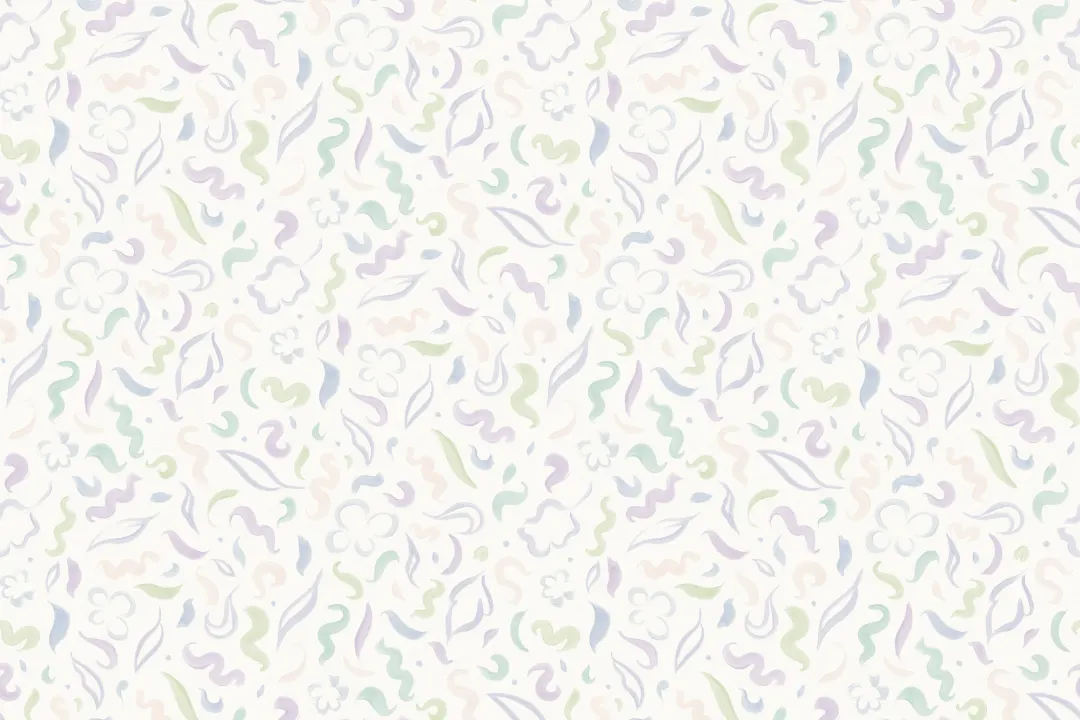 Papel pintado de Hojas de follaje abstracto lila