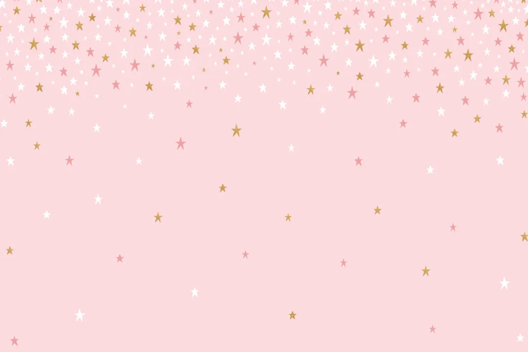 Falling Pink Stars Fototapet