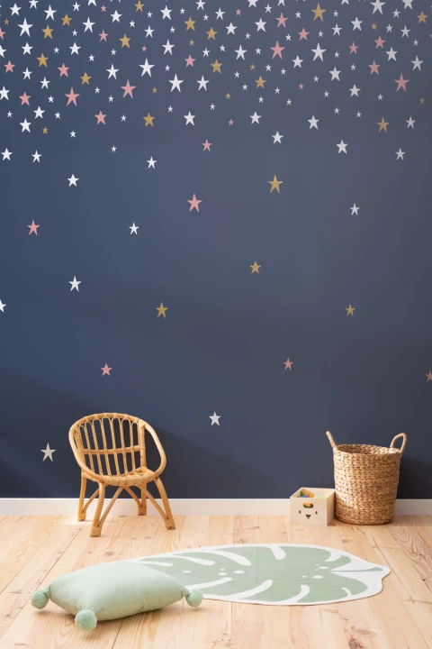 Falling Star Blue Wallpaper Mural
