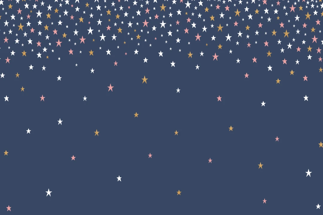 Mural Papel Pintado Lluvia de Estrellas Azul