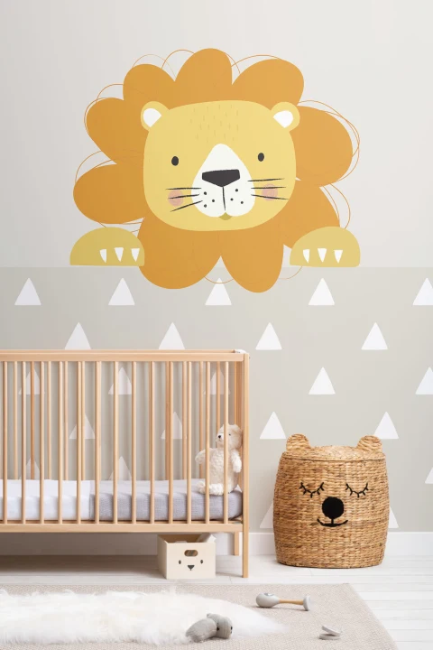 Fototapeta z lwem Peek-a-Boo Larry Lion