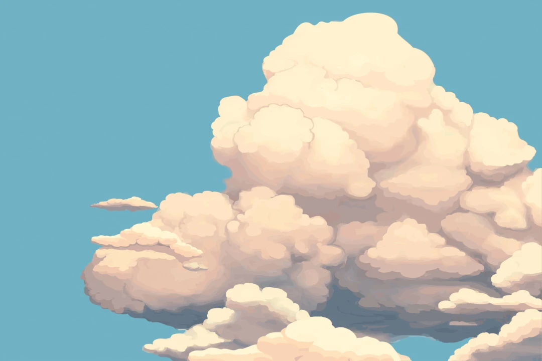 Mural Papel Pintado Nubes Grandes