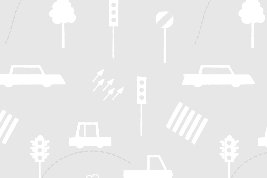 Papel Pintado Tráfico de Coches Gris y Blanco