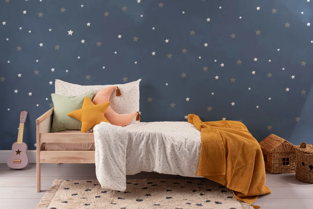 Mural Papel Pintado Ilustrado con Cielo Estrellado