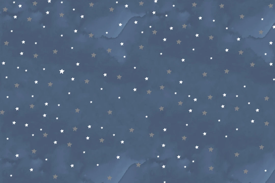 Mural Papel Pintado Ilustrado con Cielo Estrellado