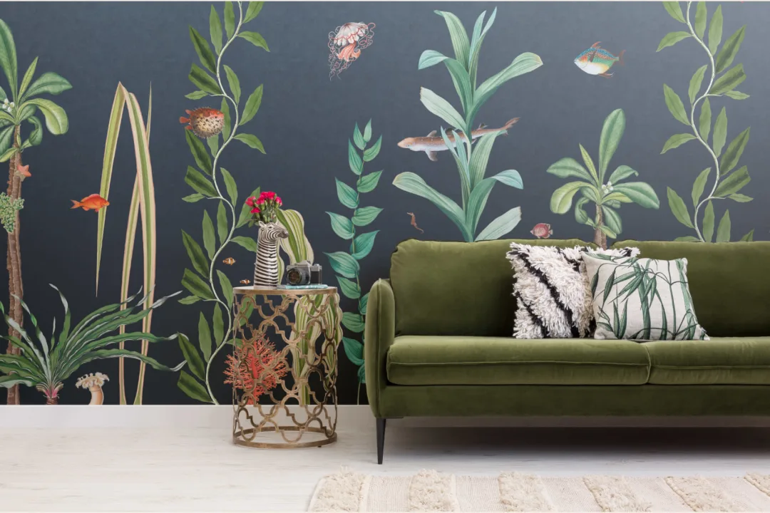 Podwodna fototapeta Navy Fish & Seaweed