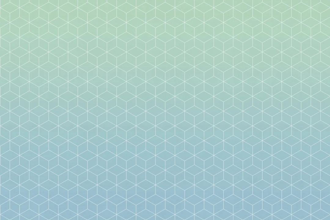 Aquamarine Patterned Ombre Wallpaper Mural