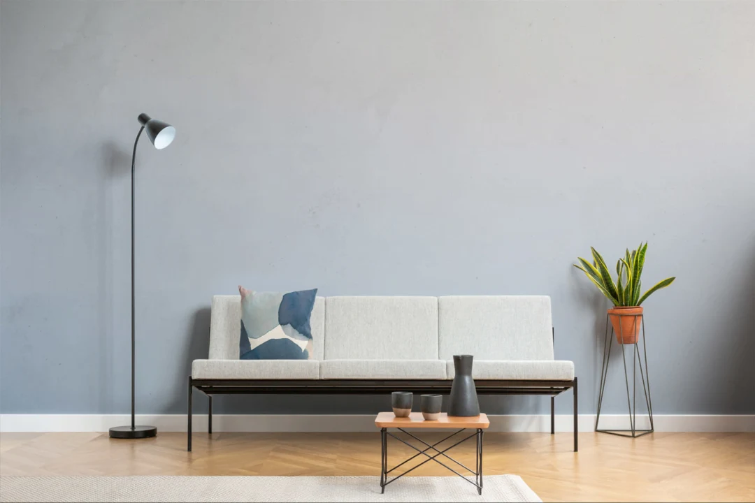 Gray & Blue Ombre Wallpaper Mural