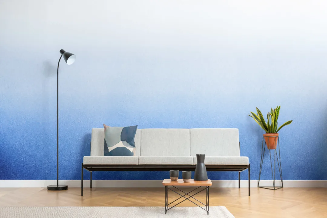 Indigo Ombre Wallpaper Mural