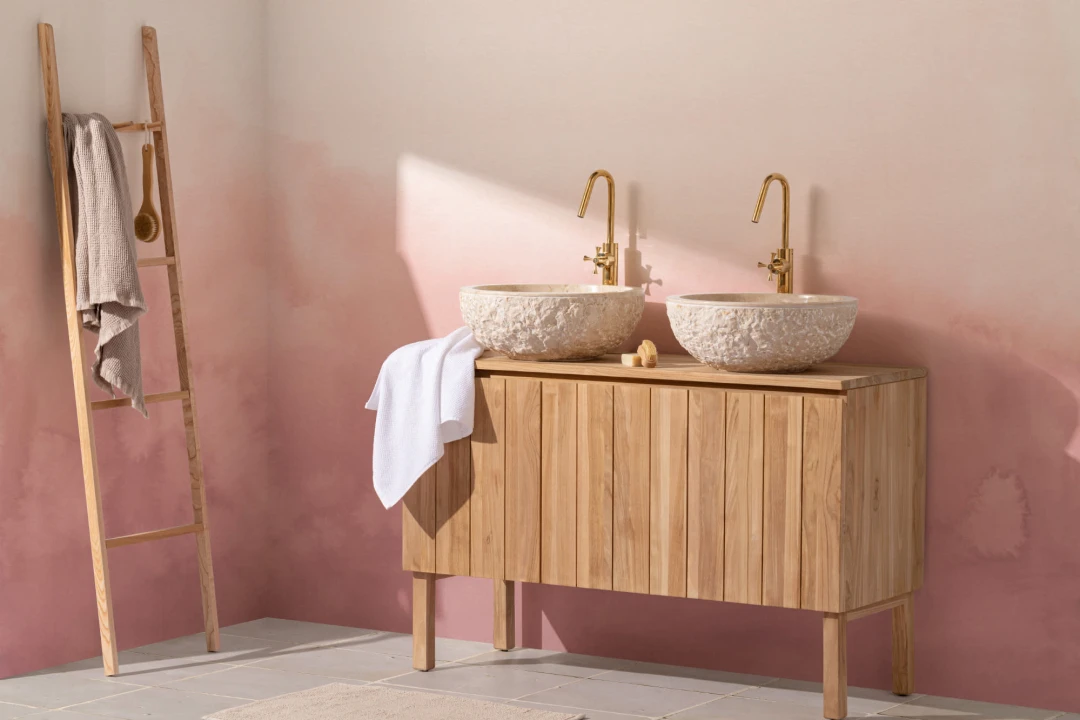 Rosa toner Ombre Fade akvarell fototapet