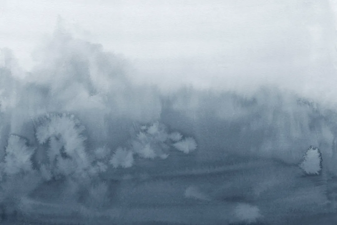 Papier Peint Panoramique Dégradé Bleu Aquarelle Estompé